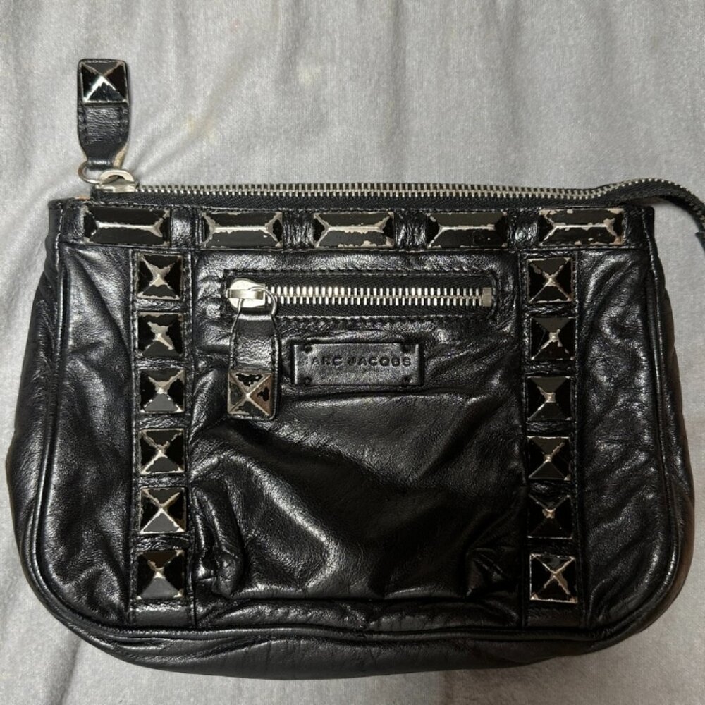 Vintage Marc Jacobs Black Leather Clutch